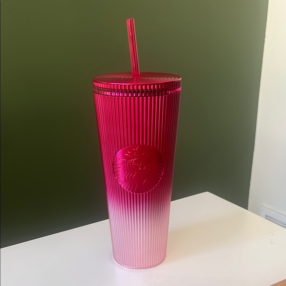 Starbucks Gradient Pink Tumbler with Straw